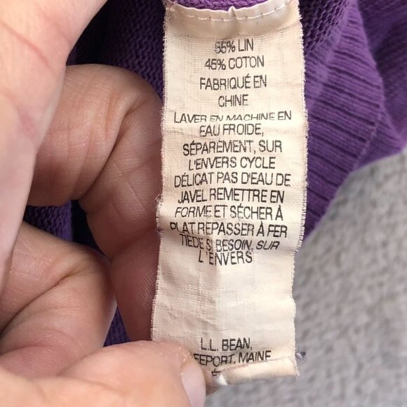 L.L.Bean Womens Cardigan Sweater Small Long Sleeve Button-Up V-Neck Knit Casual - Picture 12 of 15